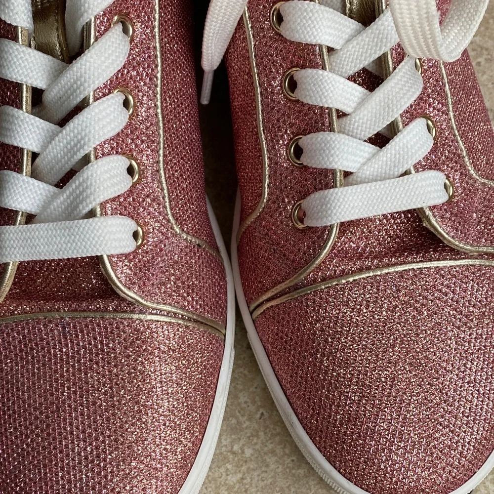 Christian Louboutin Glitter Pink Sneakers - Picture 14 of 16